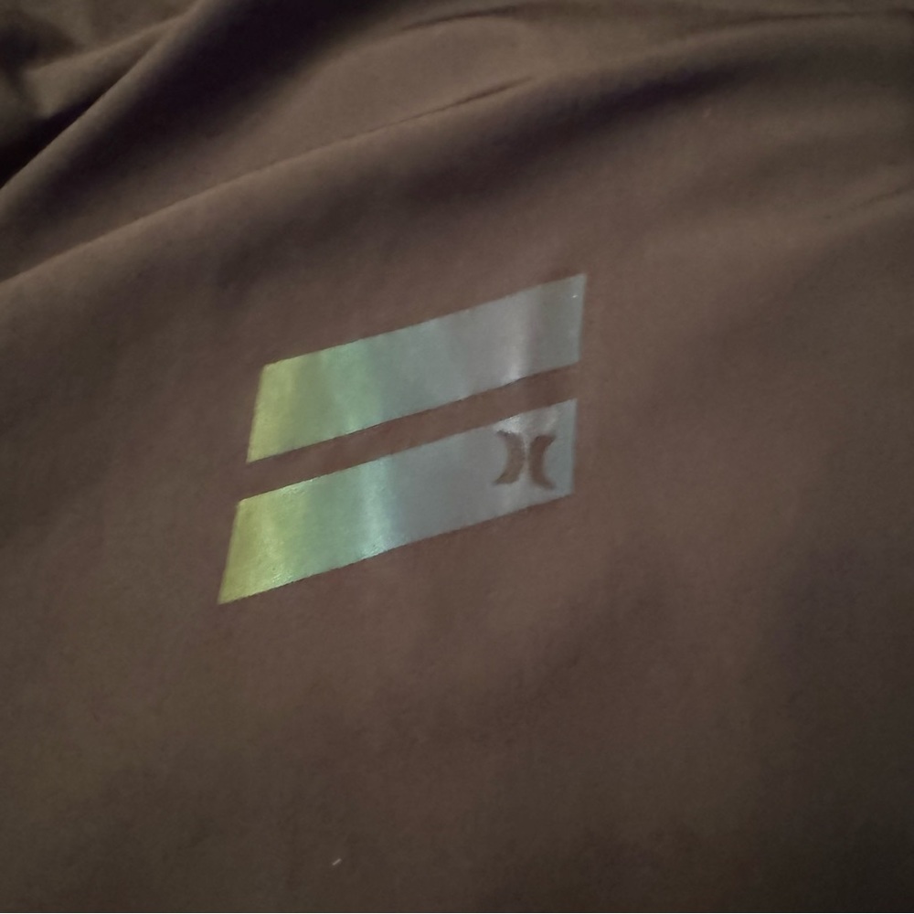 Hurley hooded windbreaker with reflective logo